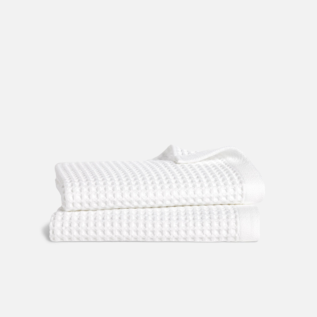 Dreamweave Waffle Bath Towels Set of 2 - White