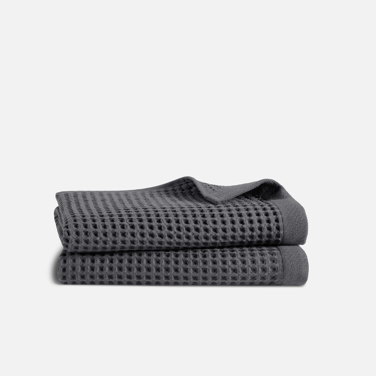 Dreamweave Waffle Bath Towels Set of 2 - Slate