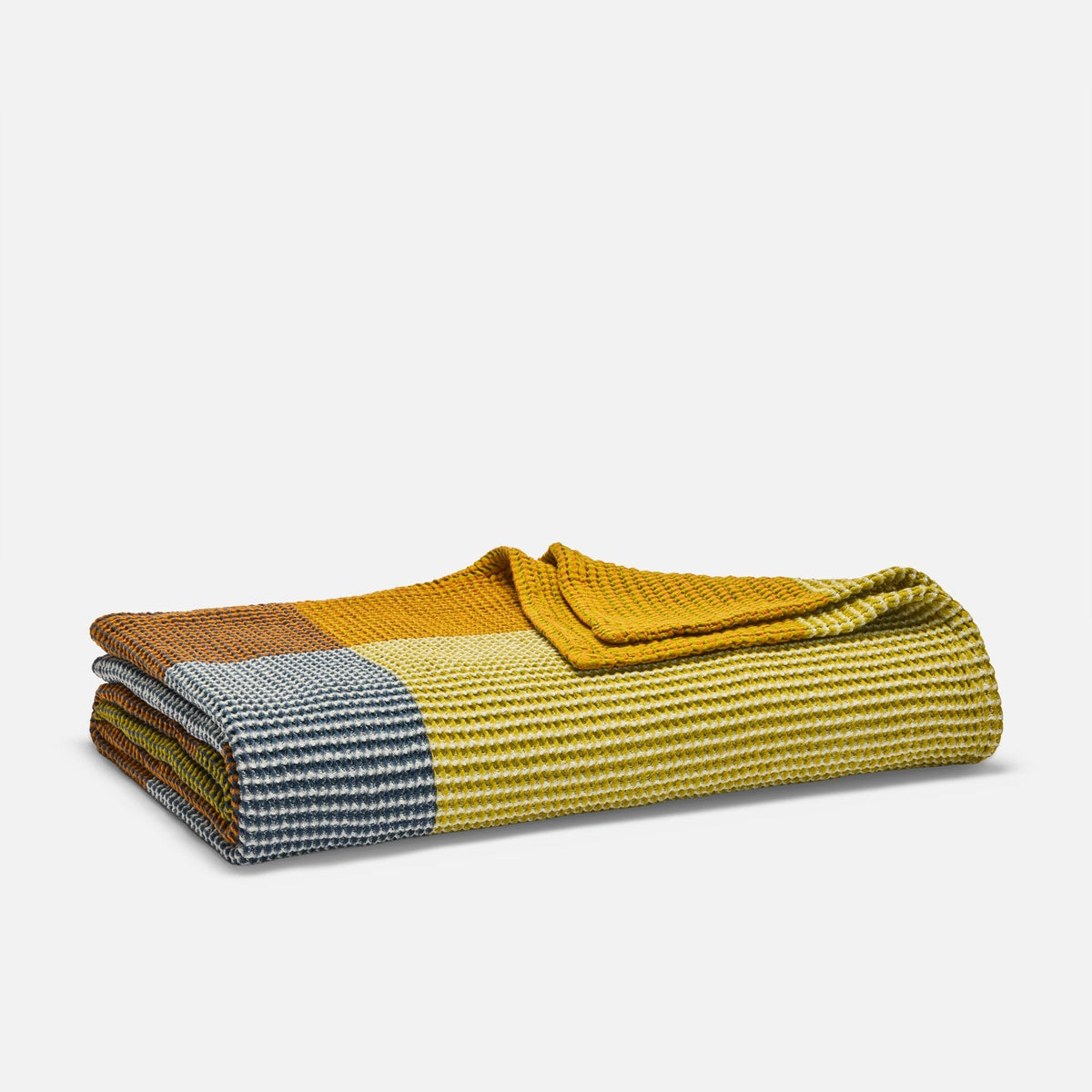 Dreamweave Waffle Bed Blanket - Avocado Plaid / Full/Queen