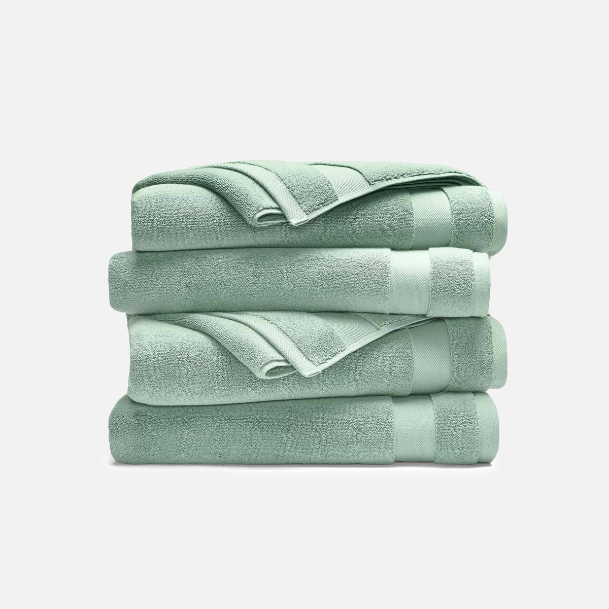 Super-Plush Set of 4 Bath Towel Bundle - Mineral