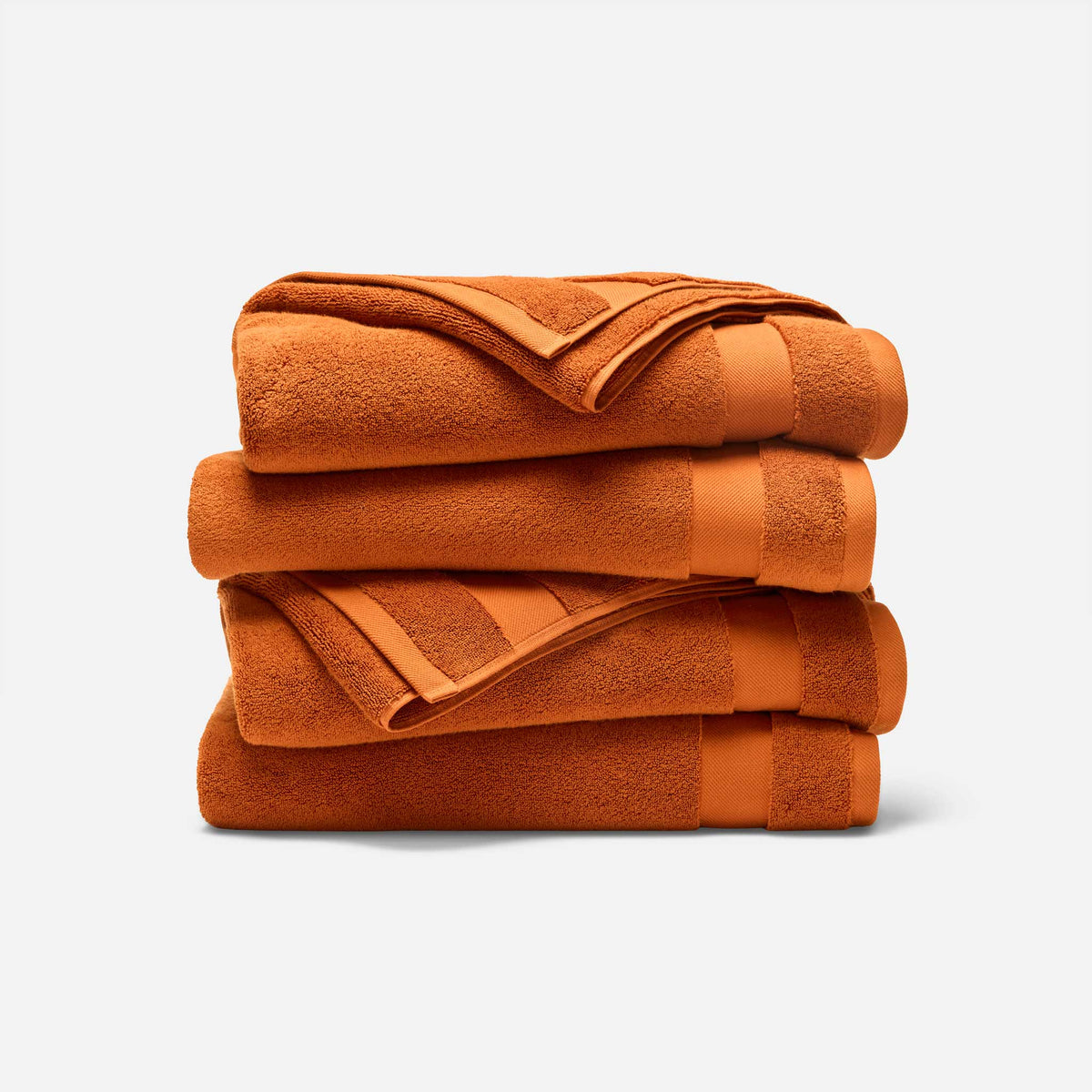 Super-Plush Set of 4 Bath Towel Bundle - Maple