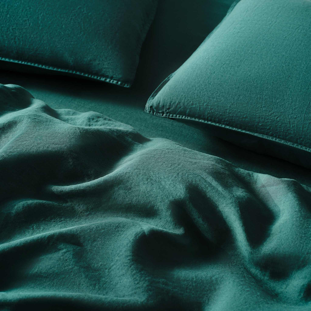Washed European Linen Core Sheet Set