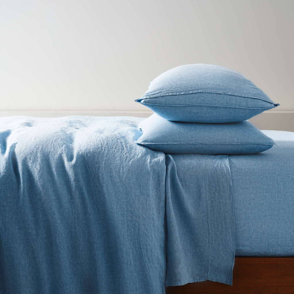 Washed European Linen Core Sheet Set