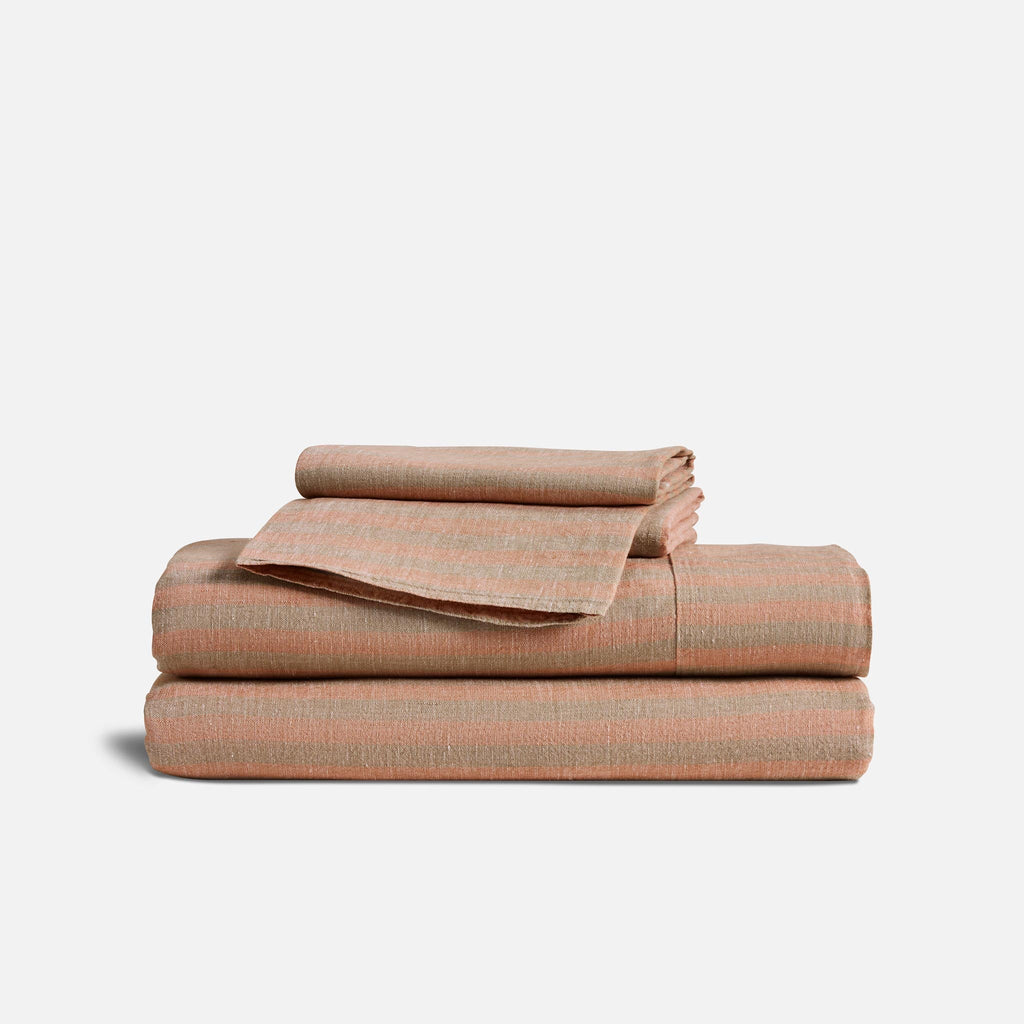 Washed European Linen Core Sheet Set