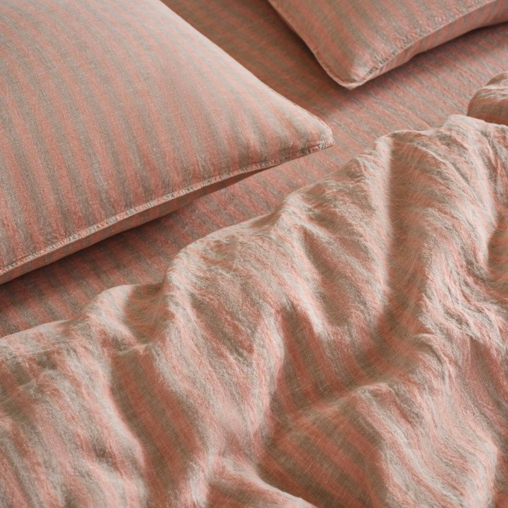 Washed European Linen Core Sheet Set