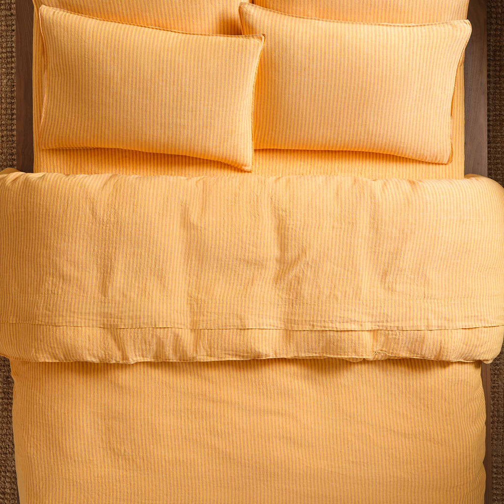 Washed European Linen Core Sheet Set