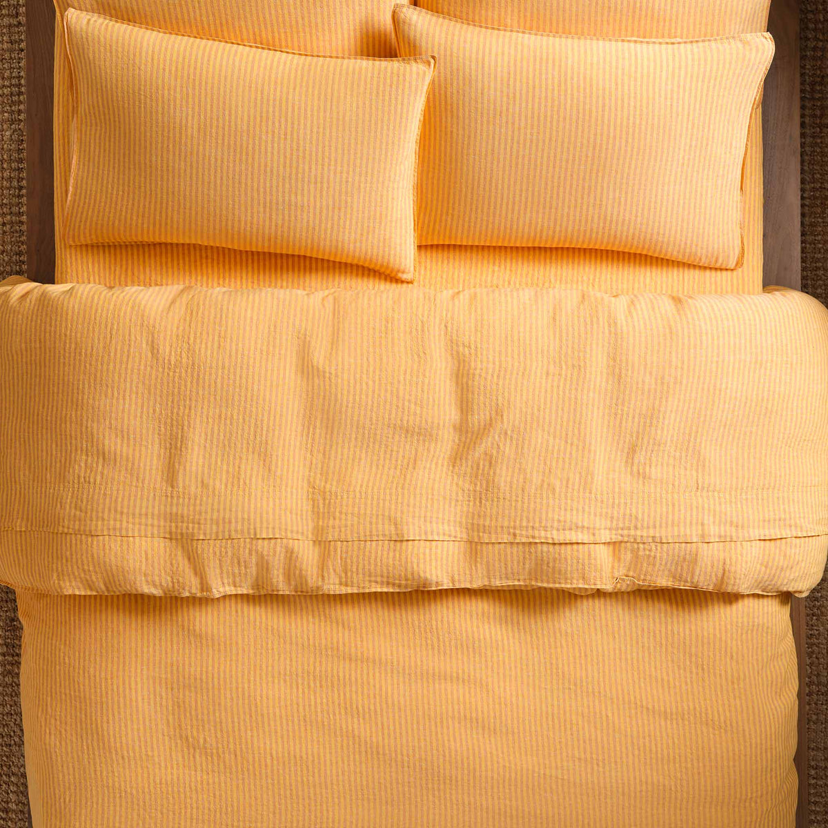 Washed European Linen Core Sheet Set