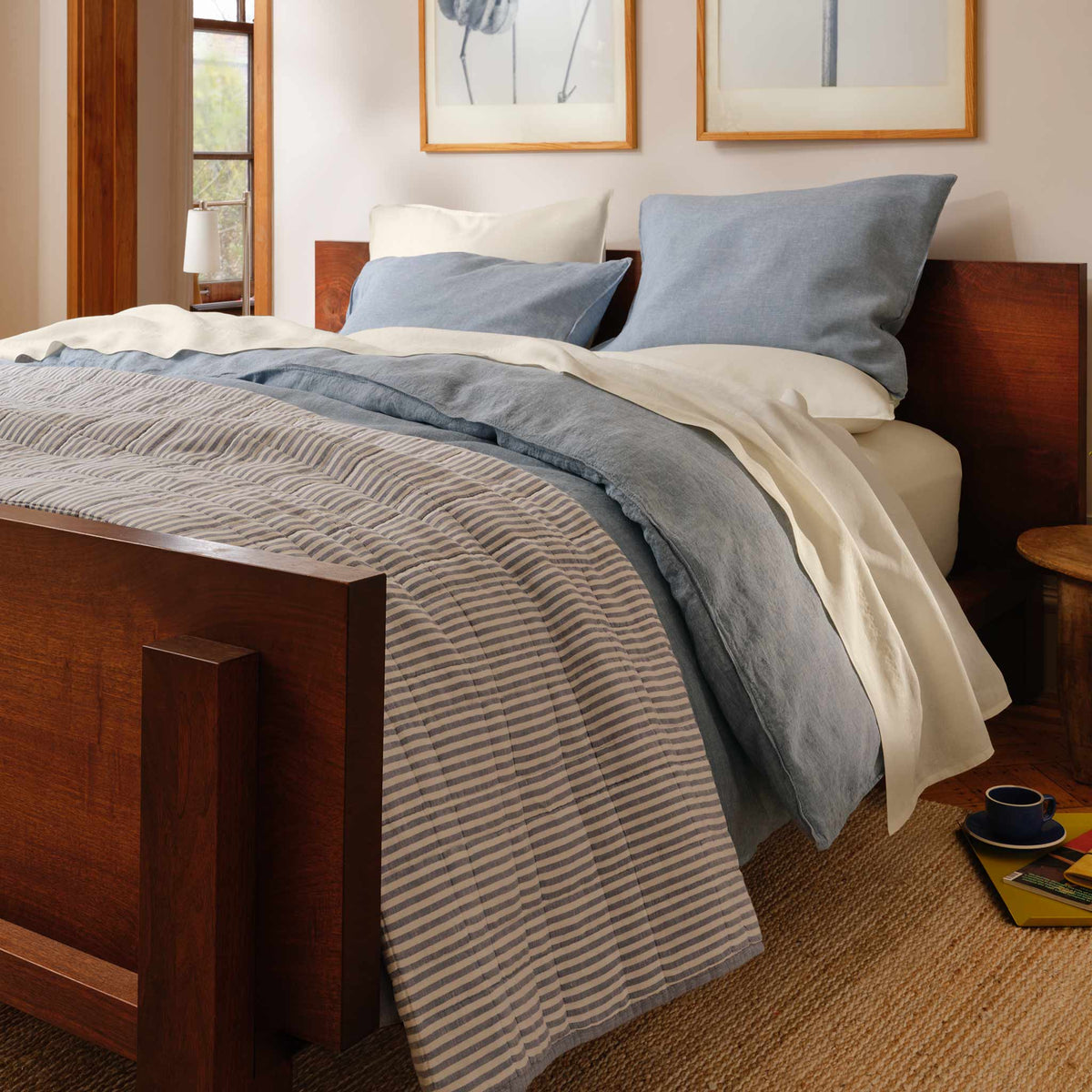 Washed European Linen Duvet Set
